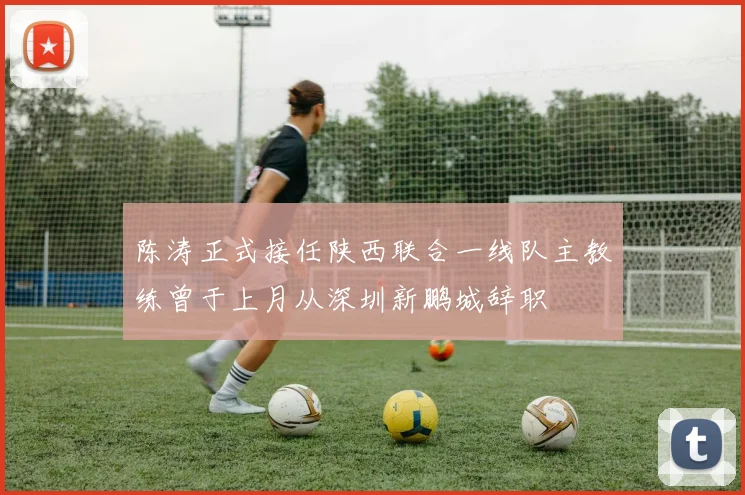 陈涛正式接任陕西联合一线队主教练曾于上月从深圳新鹏城辞职